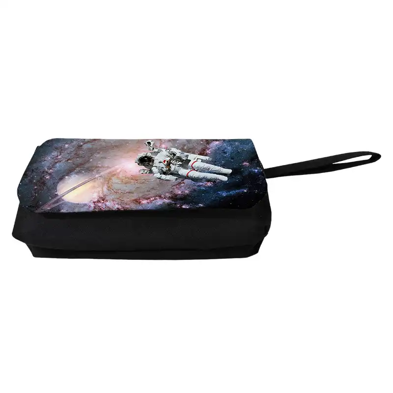 جامدادی مدل دوزیپ طرح فضانورد و کهکشان و سیاره کیوان کد NI1007