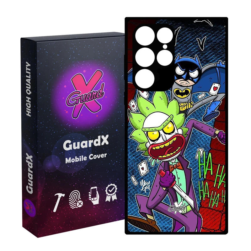 کاور گارد ایکس طرح Rick and Morty مدل Glass10154 مناسب برای گوشی موبایل سامسونگ Galaxy S23 Ultra