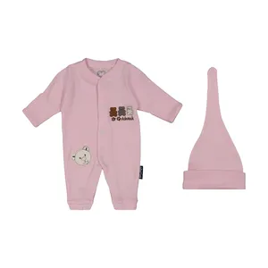 ست سرهمی و کلاه نوزادی آدمک مدل 2171193-84