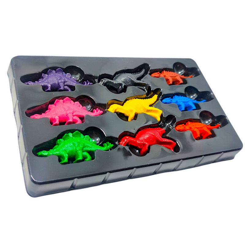 پاستل روغنی مدل جادویی سنگی طرح دایناسور کد 2921 بسته 9 عددی