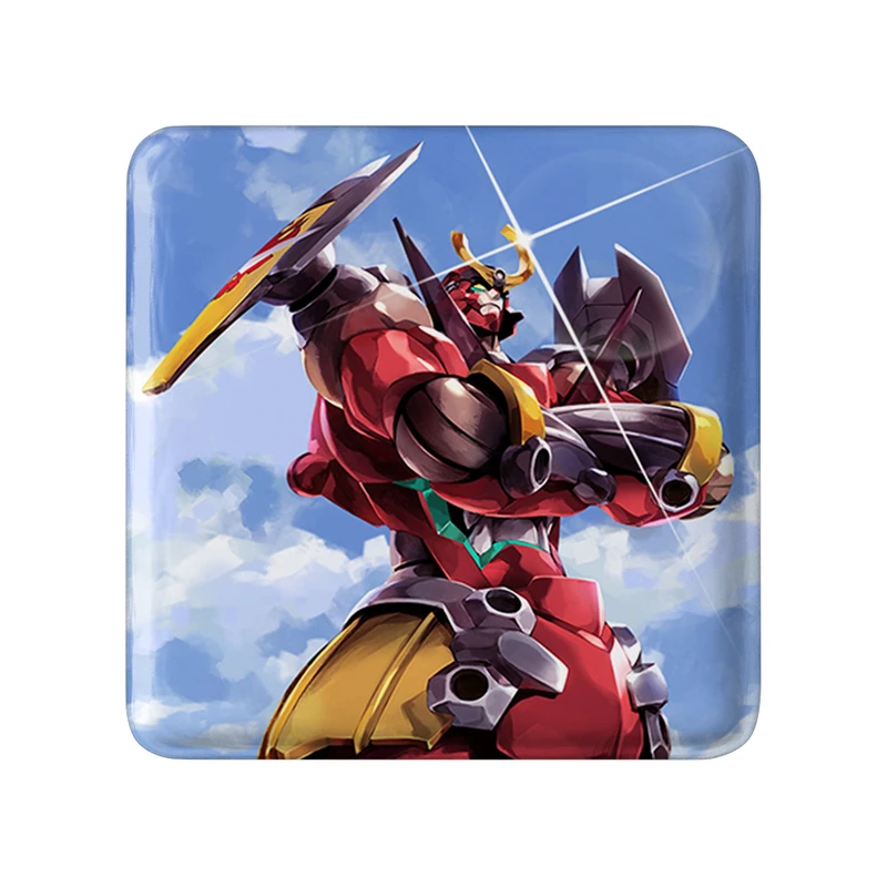 مگنت خندالو طرح انیمه گورن لاگان مدل مربعی کد 32289