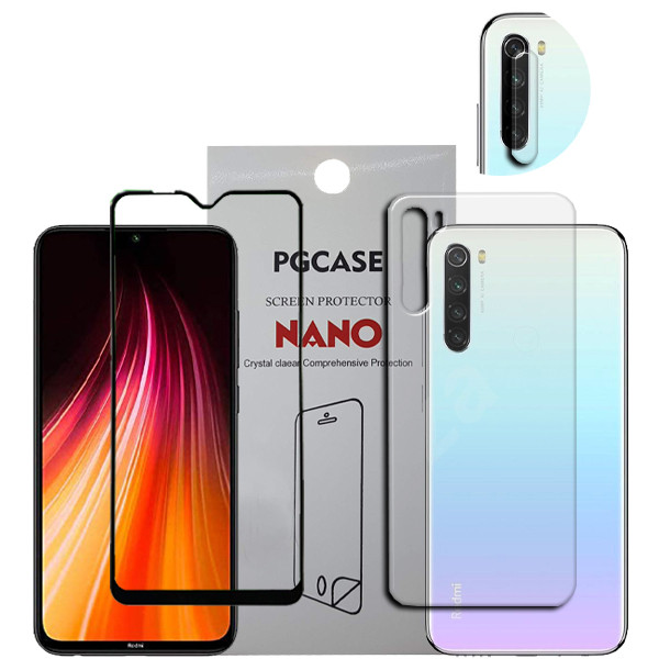 محافظ صفحه نمایش سرامیکی مدل Star Max مناسب برای گوشی موبایل شیائومی Redmi Note 8T به همراه محافظ لنز دوربین و محافظ پشت گوشی
