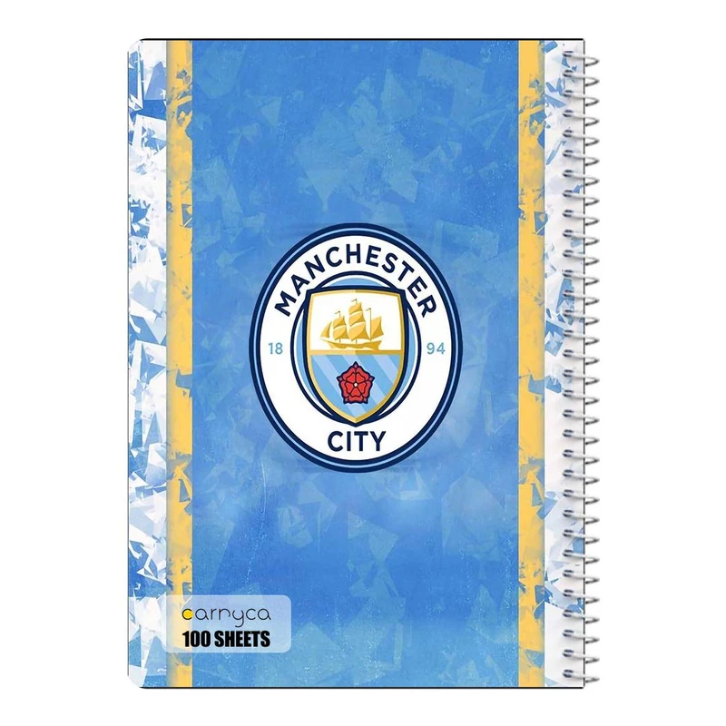 دفتر مشق 100 برگ سیمی کارنیکا طرح منچستر سیتی Manchester City کد 29132