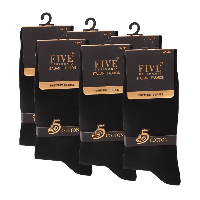جوراب مردانه فایو کد 15915931 بسته 6 عددی