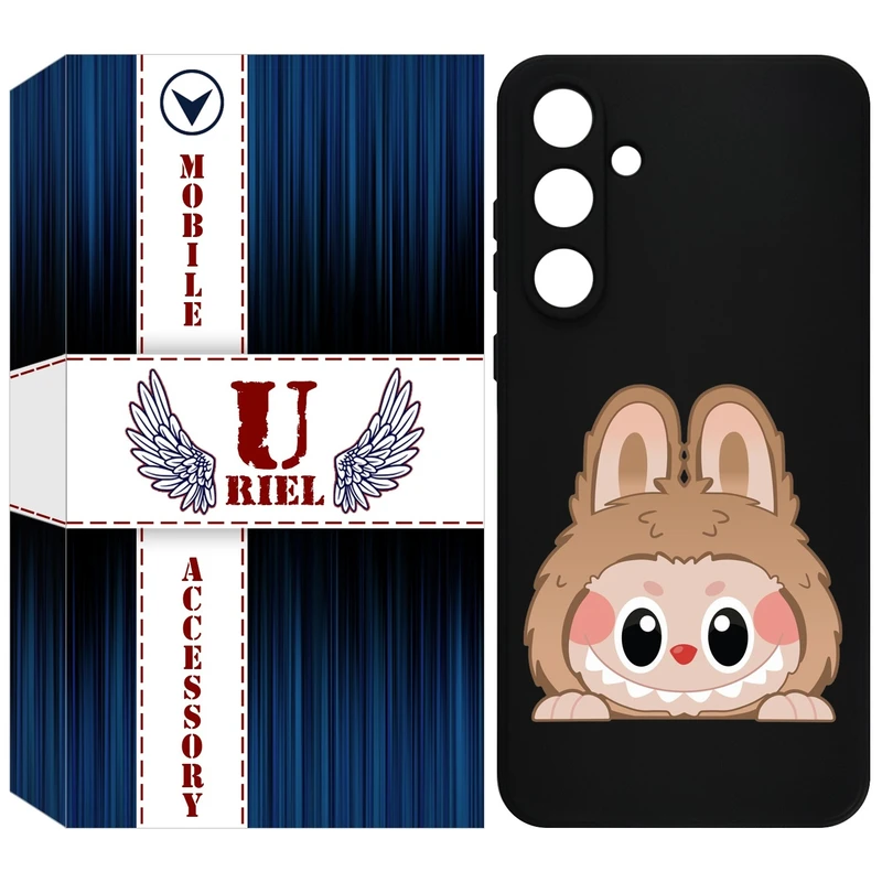 کاور یوریل قاب مدل KSH کد 143 طرح عروسک لبوبو مناسب برای گوشی موبایل سامسونگ Galaxy A55