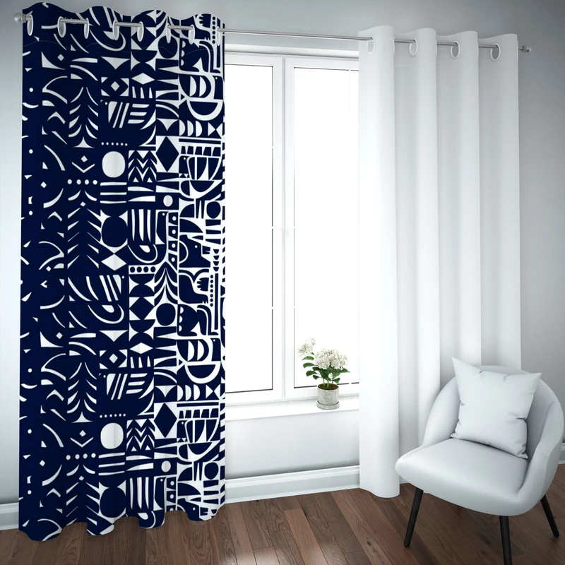 پرده مدل چاپی هازان سایز 300×150 سانتی متر 