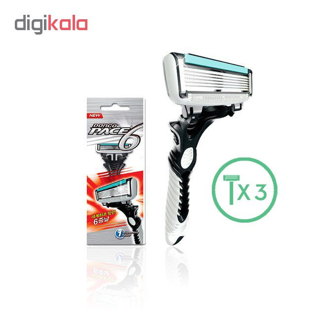 خودتراش مردانه دورکو مدل Pace 6 تحت لیسانس بسته سه عددی
