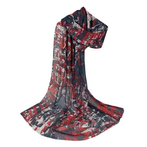 شال زنانه مدل نخی آبرنگی کد 2