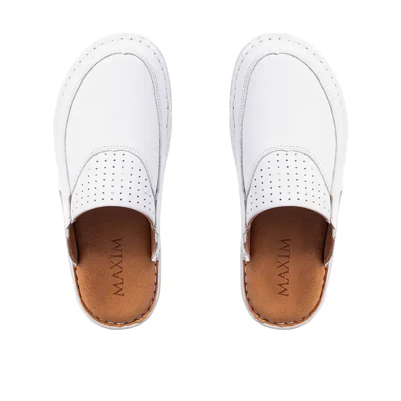 صندل زنانه ماکسیم مدل صدف رنگ سفید