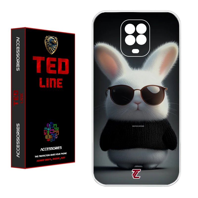 کاور تد لاین طرح خرگوش کد 1106 مناسب برای گوشی موبایل شیائومی Redmi Note 9S / Note 9 Pro