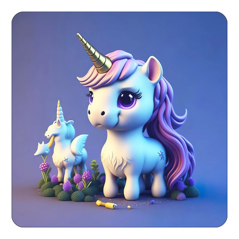 مگنت کاکتی طرح اسب تک شاخ و یونیکورن مدل mp32476