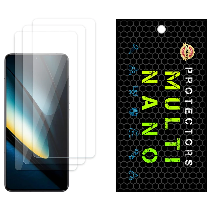 محافظ صفحه نمایش مولتی نانو مدل X-S3N مناسب برای گوشی موبایل شیائومی Poco F6 Pro بسته سه عددی