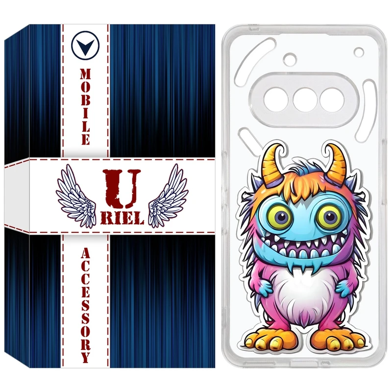 کاور یوریل مدل Clear کد 50 طرح میکروب مناسب برای گوشی موبایل ناتینگ فون Nothing Phone 3a