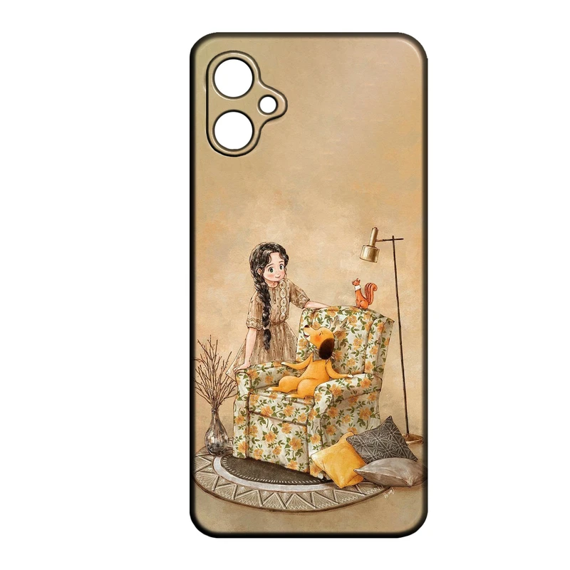 کاور طرح دخترانه کد 301 مناسب برای گوشی موبایل سامسونگ Galaxy A07