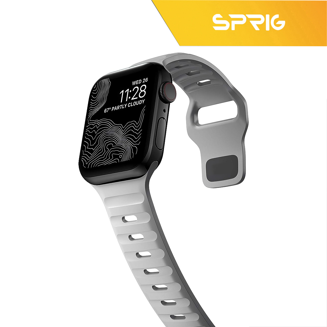 بند اسپریگ مدل Spig Sport strap مناسب برای اپل واچ 42 / 44 / 45 / 49 میلی متر