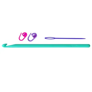  قلاب تریکو بافی مدل G.co-6 کد 6 به همراه سنجاق نشانه گذار بافتنی و سوزن دوخت کاموا مجموعه 4 عددی