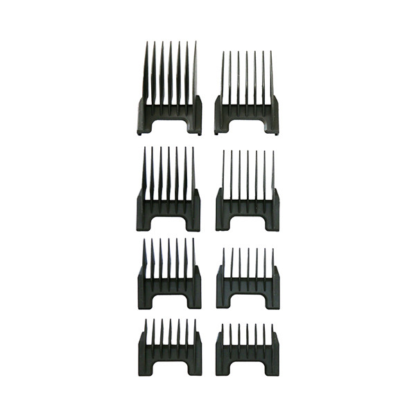 شانه ماشین اصلاح موزر مدل KFT43 مجموعه 8 عددی شانه ماشین اصلاح موزر مدل KFT43 مجموعه 8 عددی