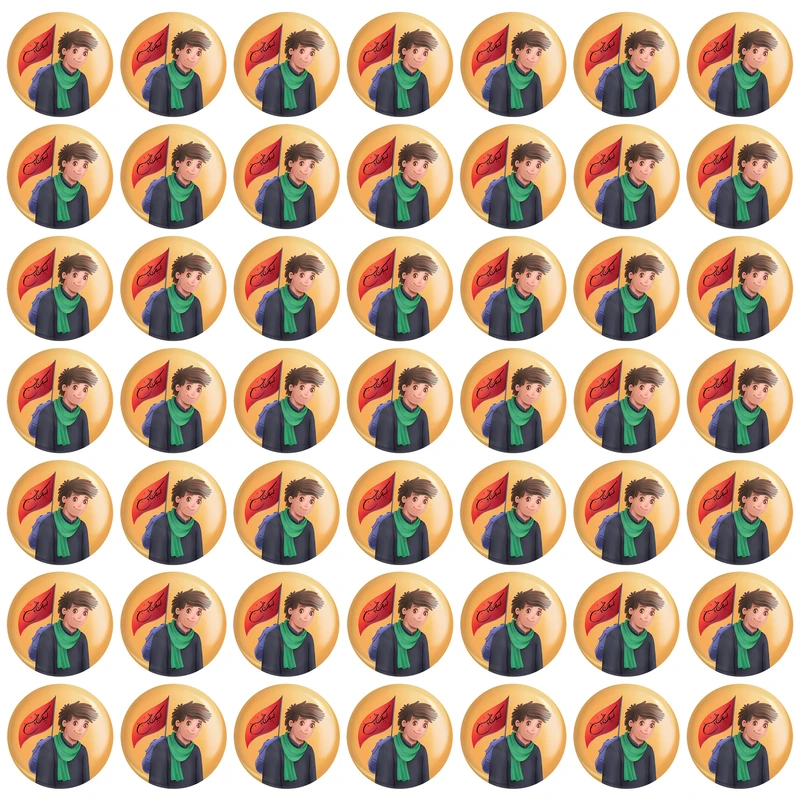 مگنت خندالو مدل کودکانه محرم و اربعین امام حسین کد 30005 بسته 49 عددی