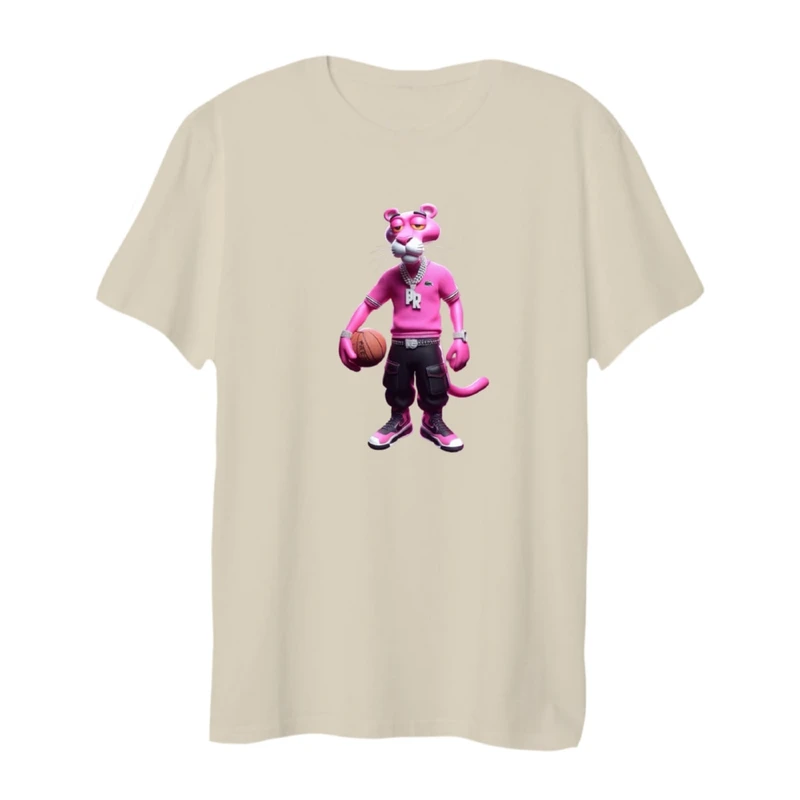 تی شرت لانگ آستین کوتاه  زنانه مدل پلنگ صورتی