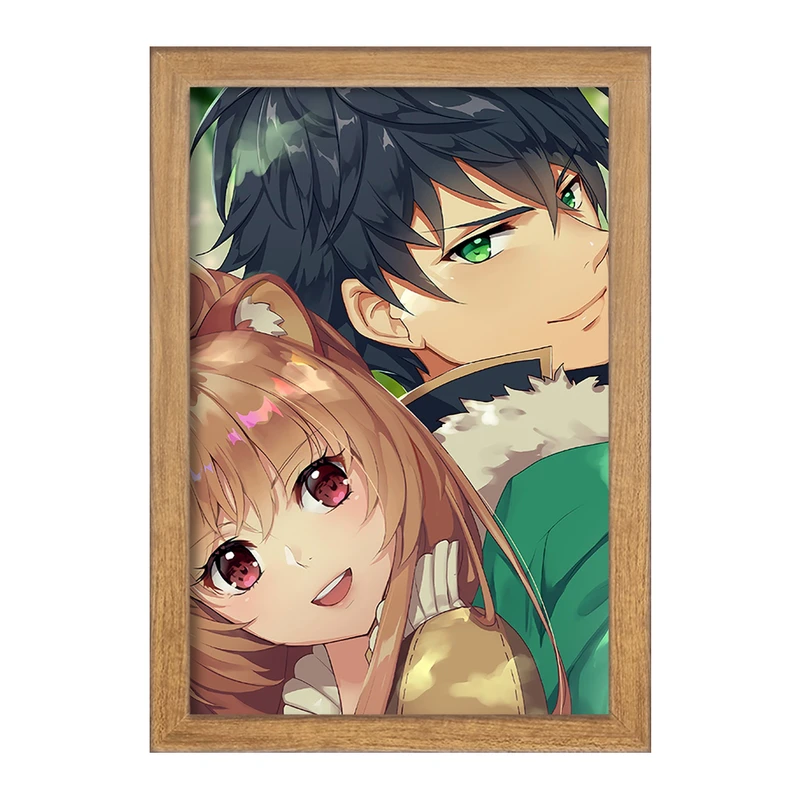 تابلو خندالو مدل رافتالیا و نائوفومی انیمه ظهور قهرمان سپر  کد 15972