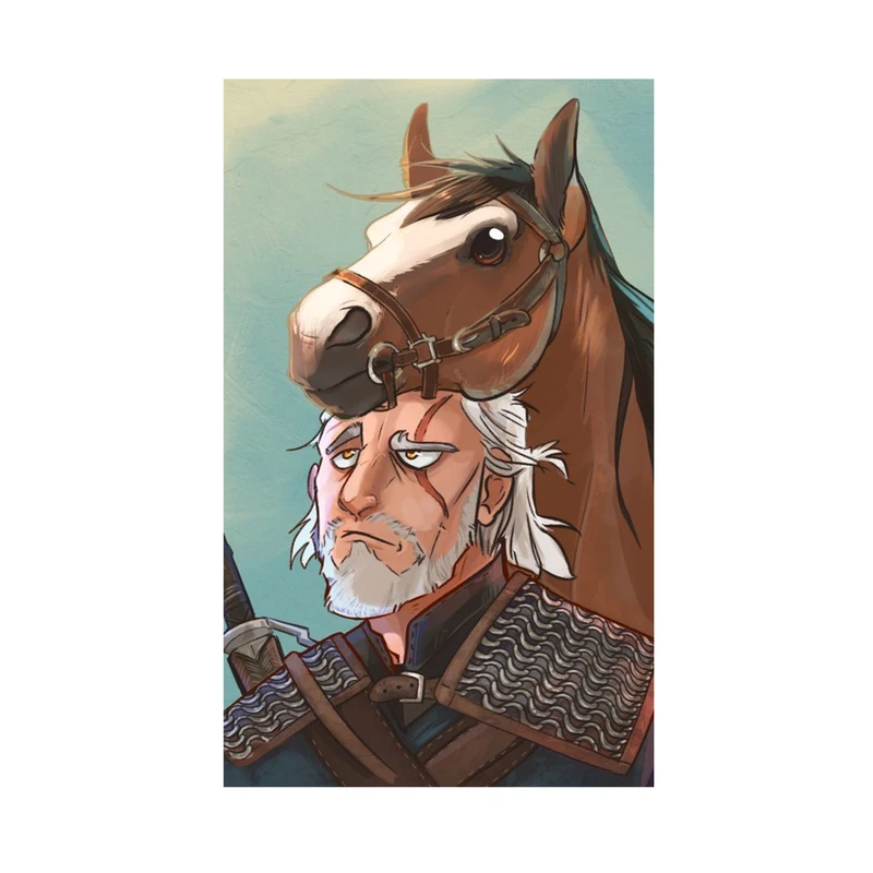 استیکر لپ تاپ و موبایل مدل بازی طرح ویچر Witcher کد 4150