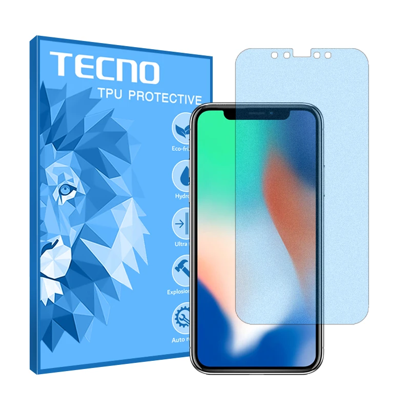 محافظ صفحه نمایش مات ضد اشعه آبی تکنو مدل HyMBLU مناسب برای گوشی موبایل اپل iPhone X