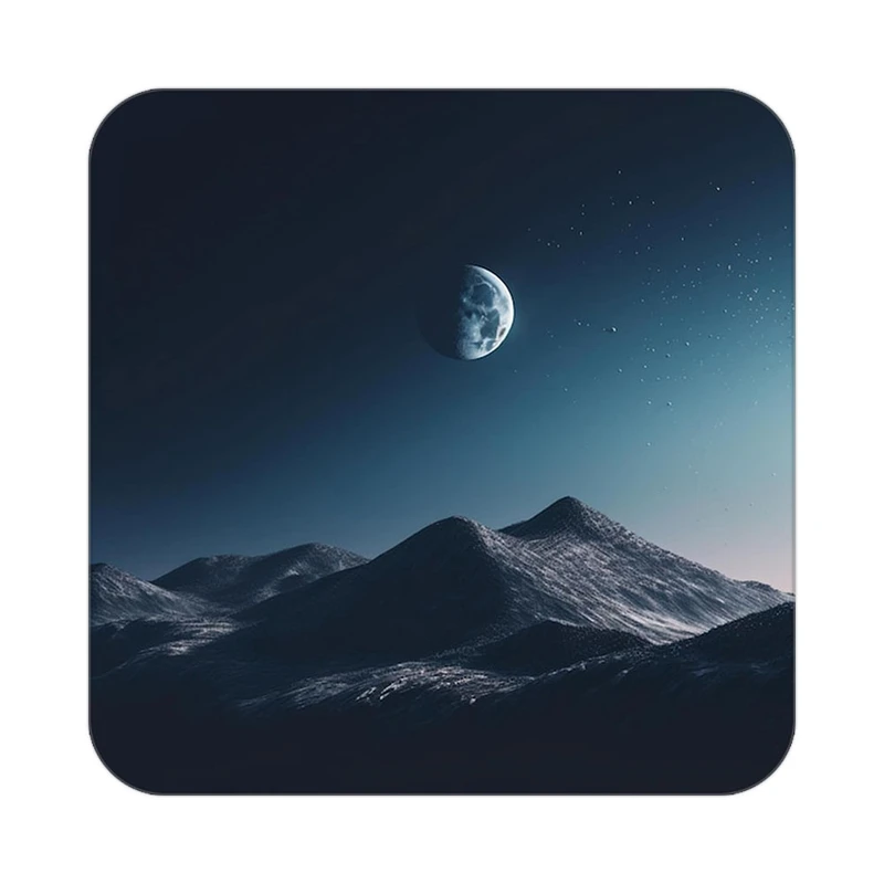 زیر لیوانی کاکتی طرح ماه و ستاره مدل mp52784