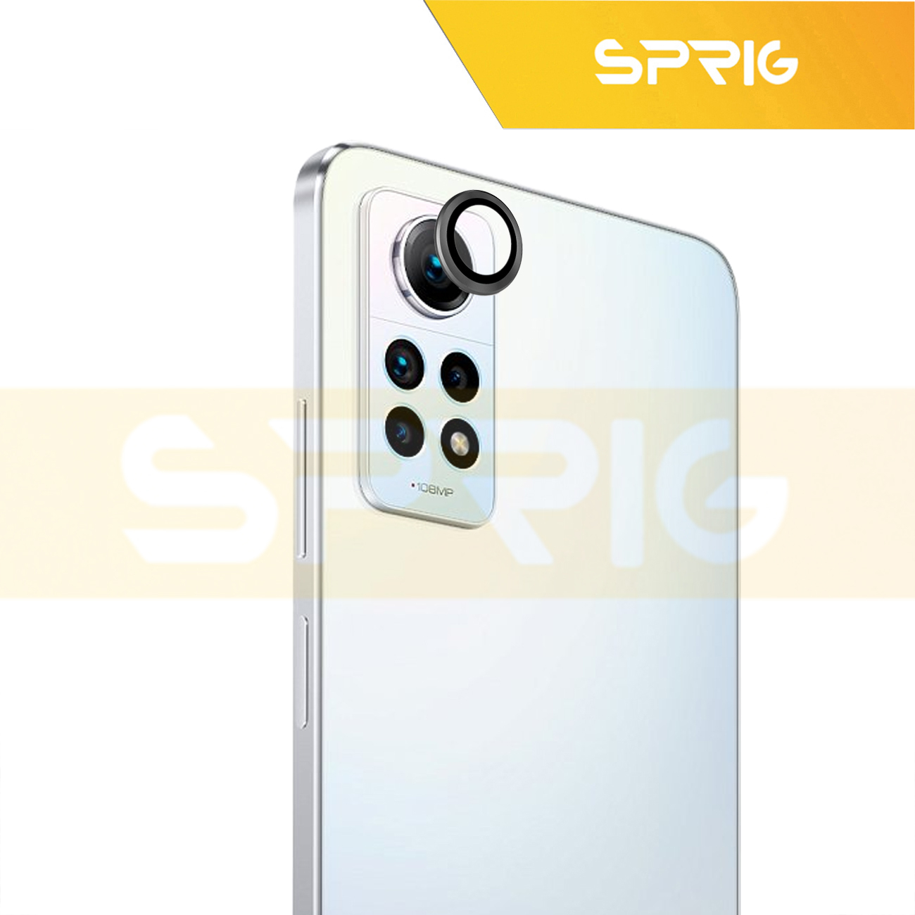 محافظ لنز دوربین اسپریگ مدل Ring Metal مناسب برای گوشی موبایل شیائومی Redmi Note 12 Pro 4G