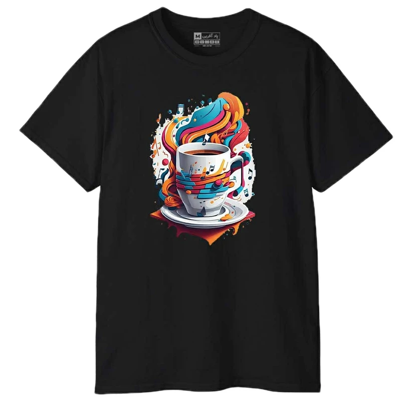 تی‌شرت آستین کوتاه مردانه پاد آفرین مدل قهوه کد 1876