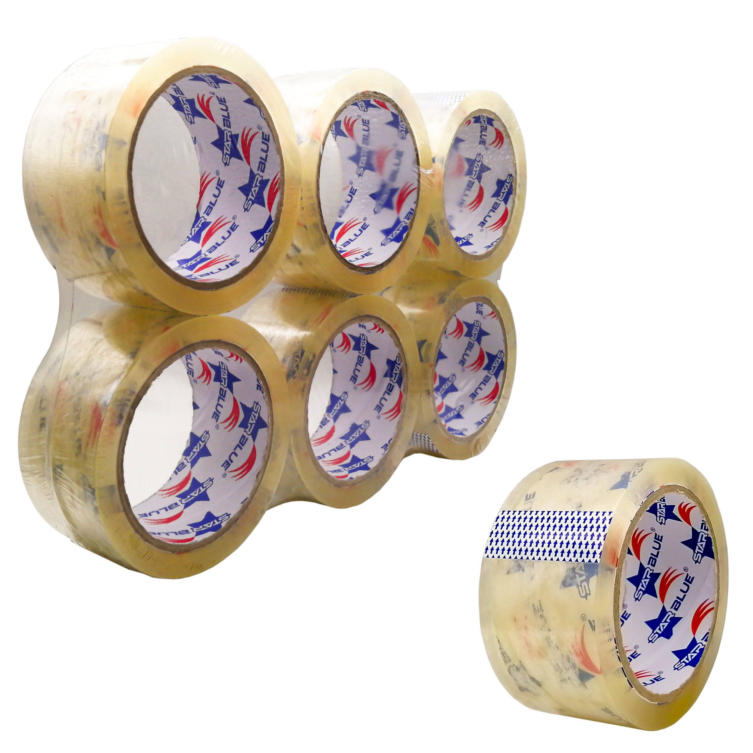 چسب پهن استار بلو مدل SB-1 عرض 5 سانتی متر مجموعه 12 عددی
