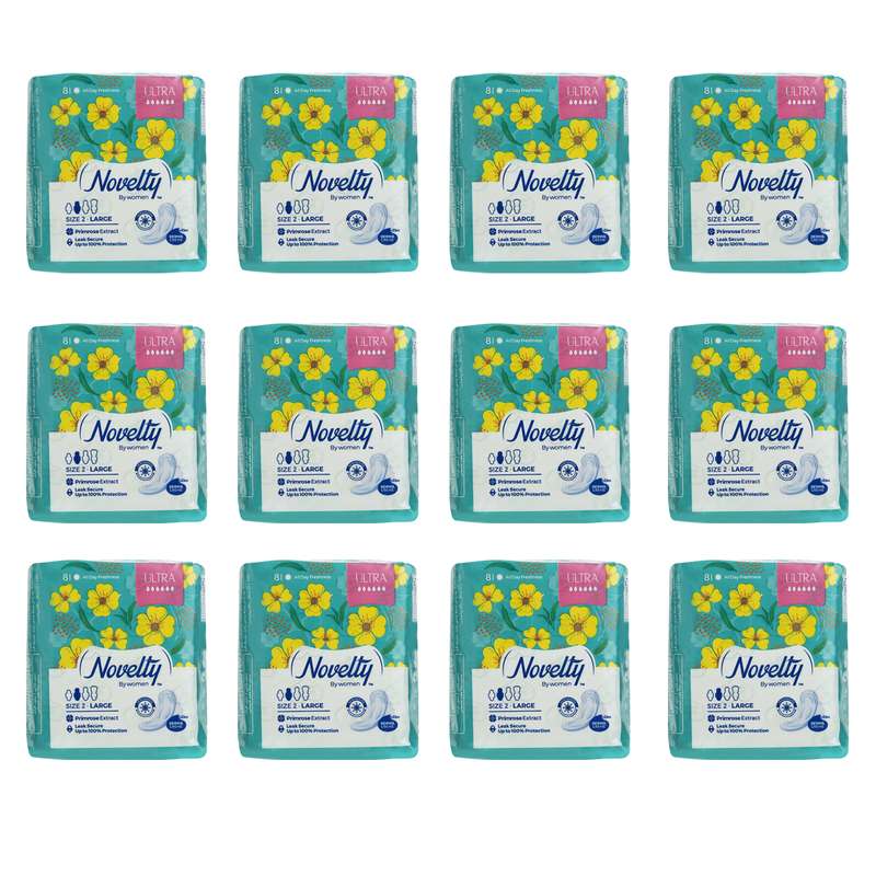نوار بهداشتی ناولتی مدل Zinc Plus مجموعه 12 عددی