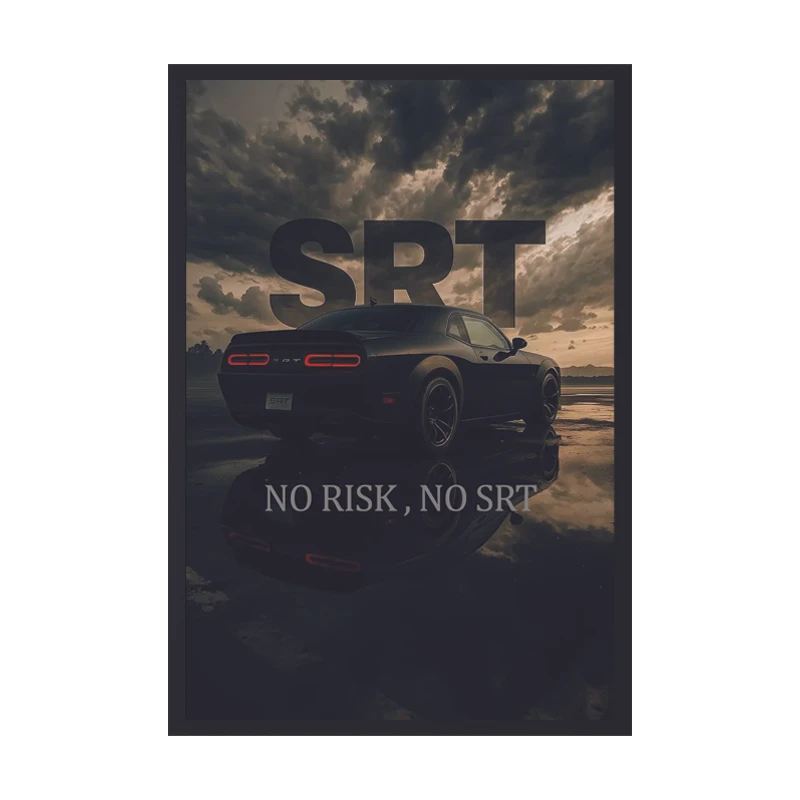 تابلو طرح دوج SRT کد 1 فریم مشکی