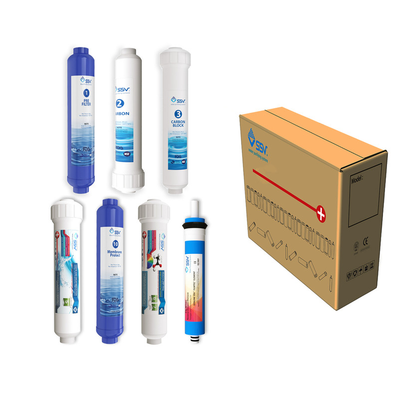 فیلتر تصفیه آب زیر سینک اس اس وی مدل L720 بسته 7 عددی فیلتر تصفیه آب زیر سینک اس اس وی مدل L720 بسته 7 عددی