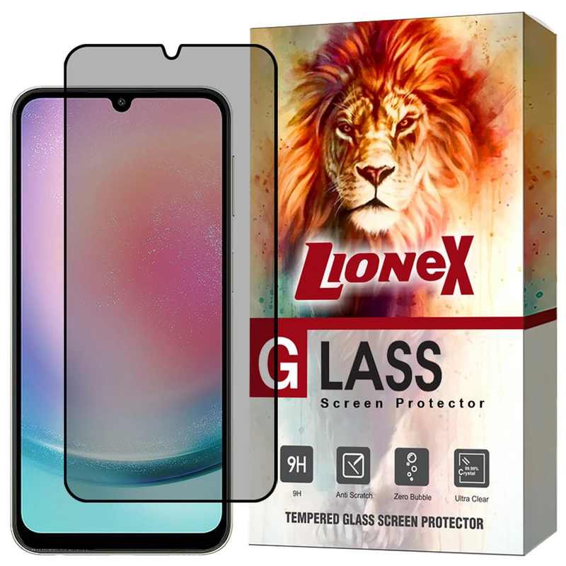 محافظ صفحه نمایش حریم شخصی لایونکس مدل PRIL30 مناسب برای گوشی موبایل سامسونگ Galaxy A24 4G/ M34 5G / A15 4G / A15 5G / A25 5G / F15 5G / M15 5G