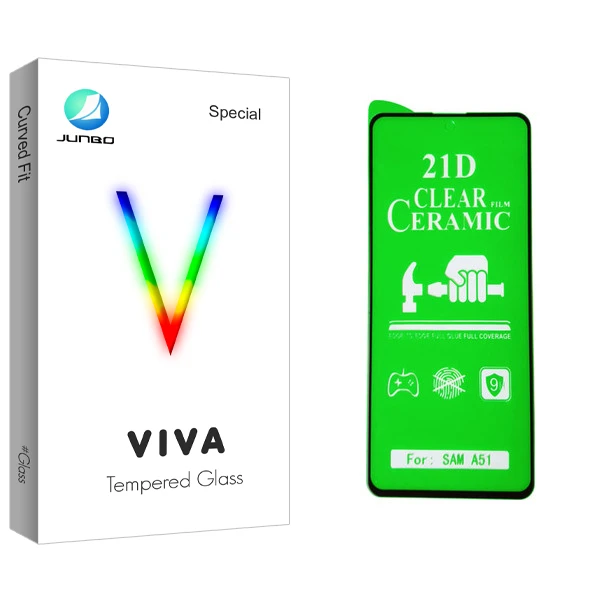 محافظ صفحه نمایش سرامیکی جانبو مدل Viva Glass مناسب برای گوشی موبایل سامسونگ Galaxy A51