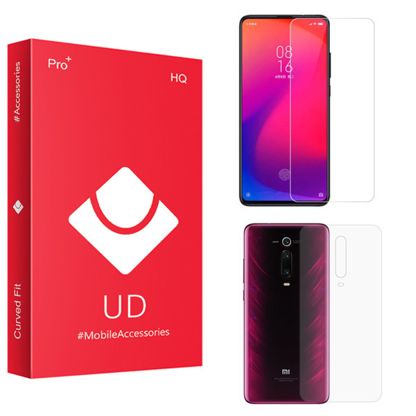 محافظ صفحه نمایش یو دی مدل HQ مناسب برای گوشی موبایل شیائومی Redmi K20 Pro به همراه محافظ پشت گوشی