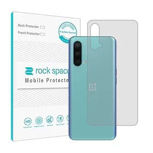 Transparent Rockspace HyGEL phone back protector suitable for OnePlus Nord CE 5G mobile phone
