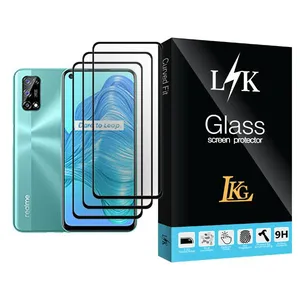 LKG LK Glass MIX003 Screen Protector For Realme V5 5G Pack Of 3