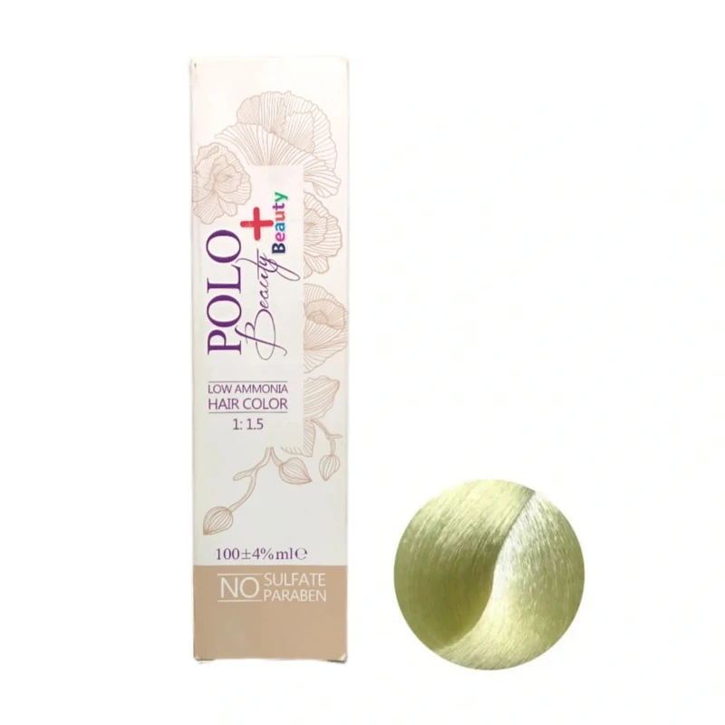 رنگ مو پلو بیوتی شماره M.000 حجم‌ 100 میلی لیتر رنگ سوپر بلوند زیتونی