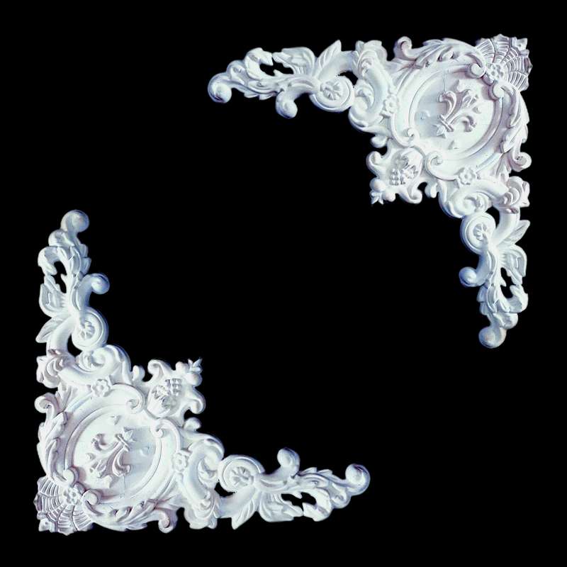 ابزار پیش ساخته مدل گل پی وی سی گوشه کد 30×30 بسته 2 عددی