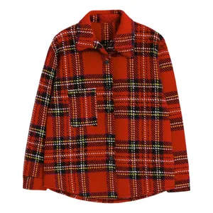 پیراهن آستین بلند یقه دکمه دار مردانه آلامتو مدل پشمی ضخیم 2025