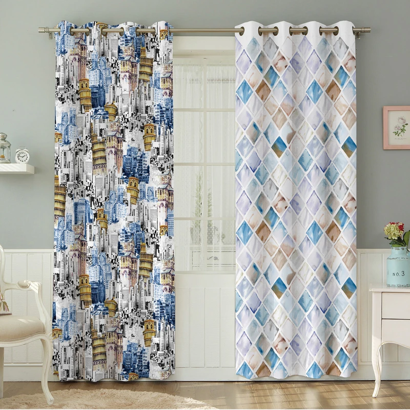 پرده نیروانا طرح مدرن مدل مخمل کد 4476 سایز 140×280 سانتی متر