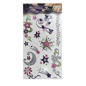 تتو موقت طرح ماه و ستاره کد 14