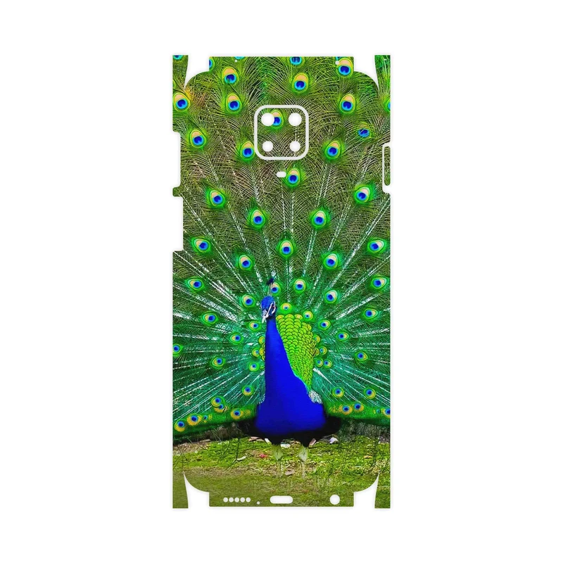 برچسب پوششی ماهوت مدل Peacock-FullSkin مناسب برای گوشی موبایل شیائومی Redmi Note 9 Pro