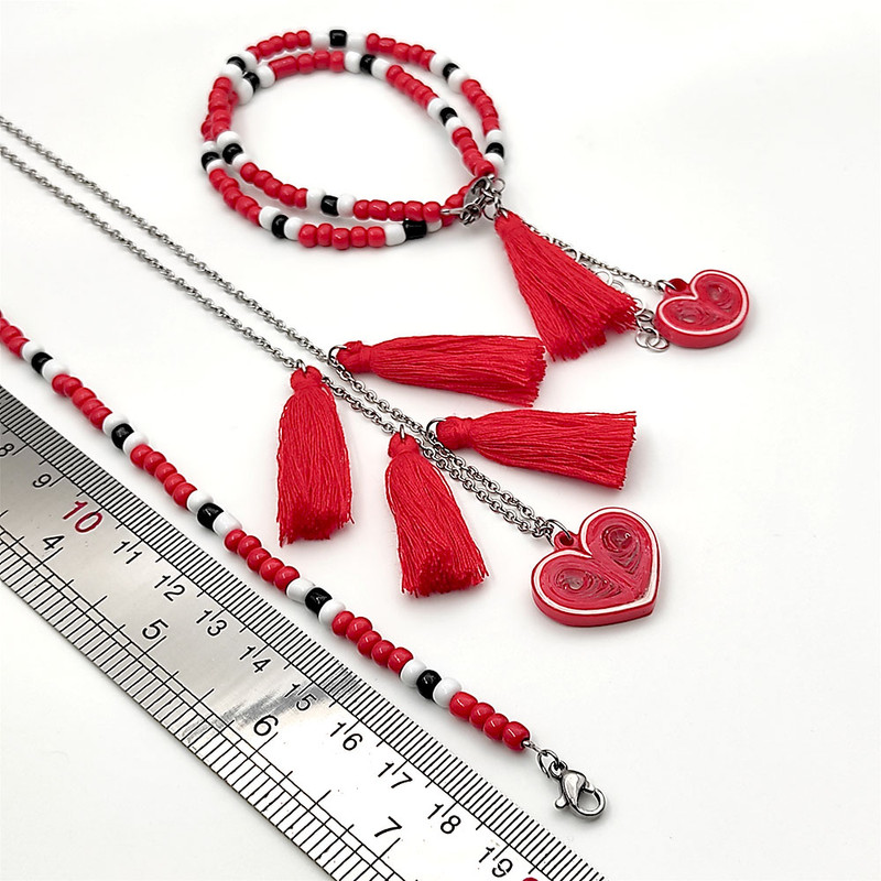 نیم ست زنانه مدل دست ساز عشق کد H015