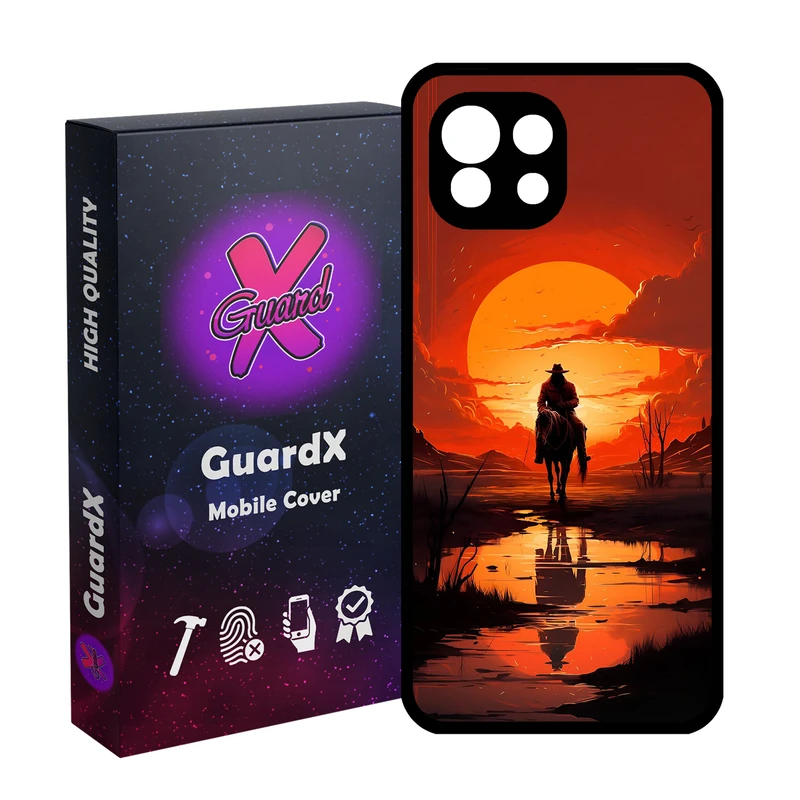 کاور گارد ایکس طرح Red Dead مدل Glass10796 مناسب برای گوشی موبایل شیائومی  Mi 11 Lite