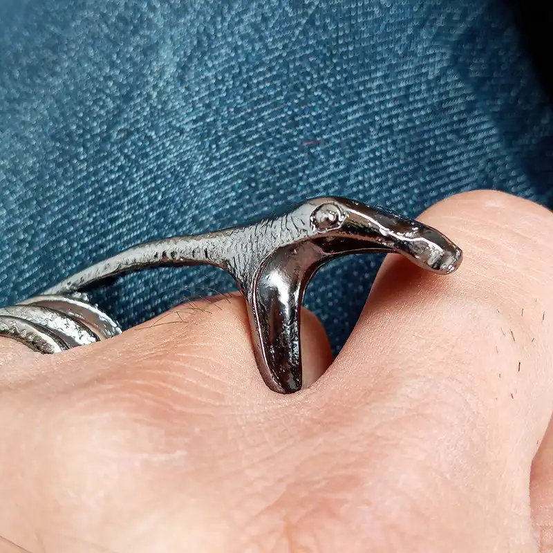 انگشتر مدل مار پیتون کد K-426