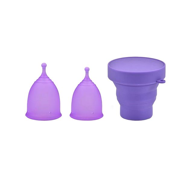 کاپ قاعدگی ویوا کاپ مدل CU3 بسته 2 عددی به همراه لیوان نگهدارنده