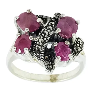 انگشتر نقره زنانه سلین کالا مدل یاقوت ce-As322