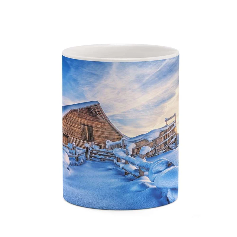 ماگ کاکتی مدل منظره برفی کد mgh18524